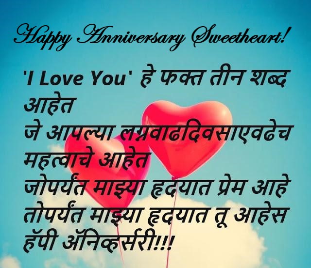 Marriage Anniversary Wishes in Marathi